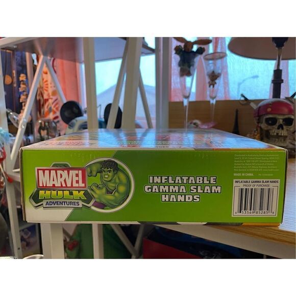 2012 Playskool Heroes Marvel Avengers Hulk Inflatable Gamma Slam Hands New - Picture 7 of 8